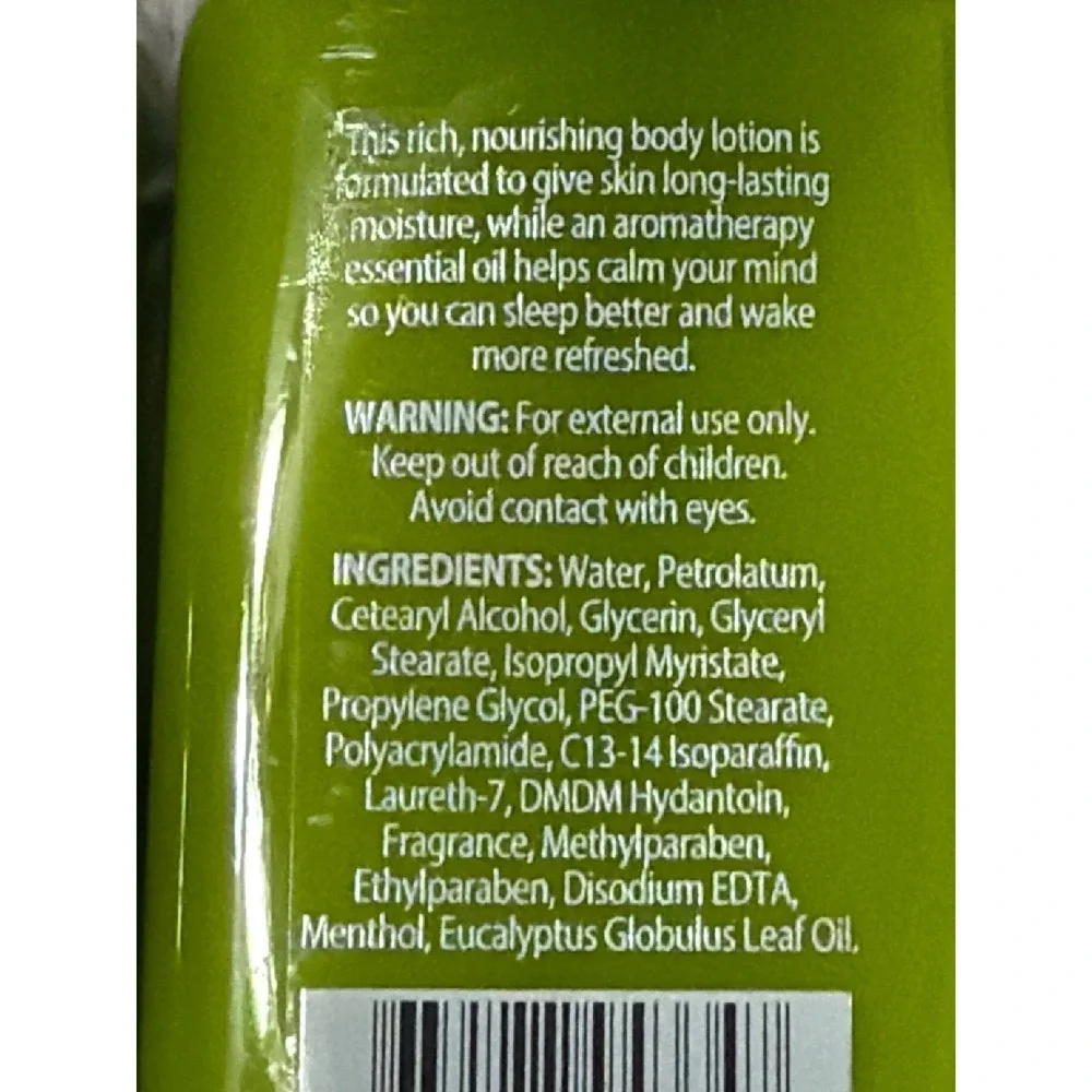 April Bath & Shower Aromatherapy Relax Body Lotion Mint Eucalyptus 10oz Set of 2